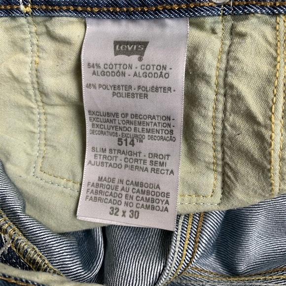 Levi Strauss Co 514 Men’s Blue Jeans 32W x 30L - Picture 6 of 7